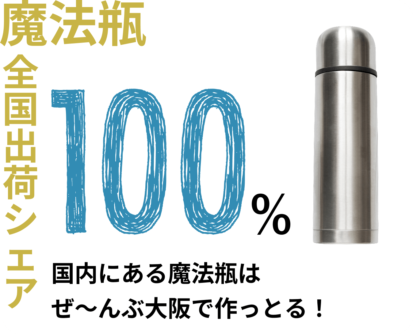 魔法瓶 全国出荷シェア100%