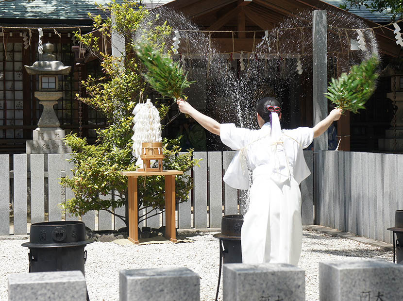 釜からはもうもうと湯気が立つ