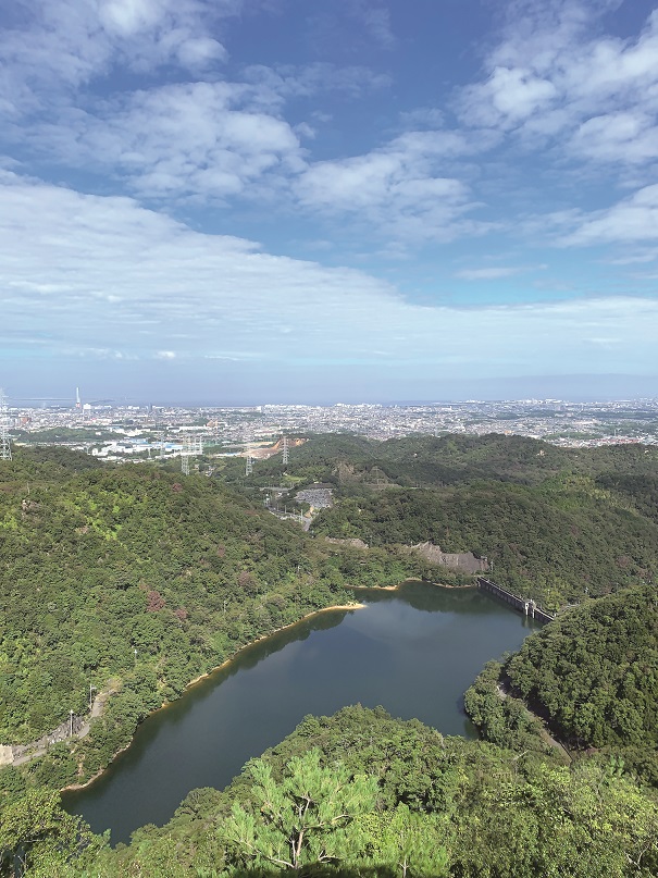 大阪みどりの百選にも選ばれている熊取町内の永楽ダム