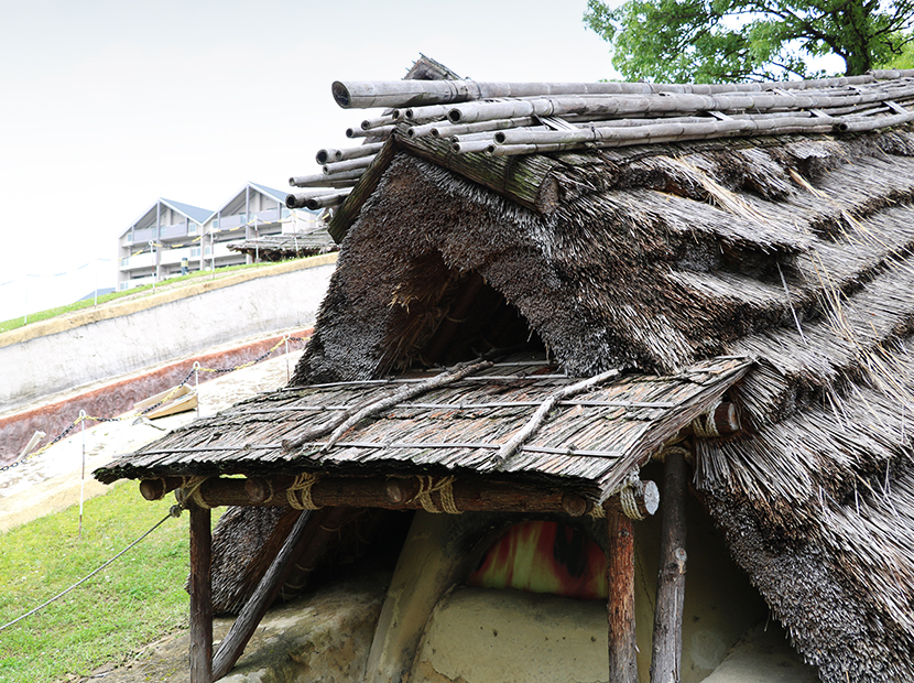 450年ごろにハニワが焼かれていた窯を復元したもの