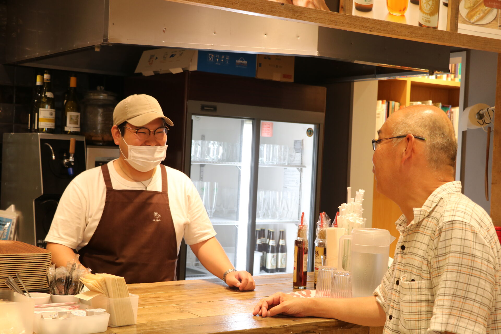 店長の伊藤さんとたけちゃん 